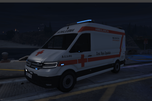 Ambulancia Volkswagen Crafter Cruz Roja Española.