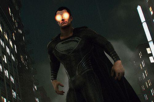 Superman Justice League Black Suit [Add-On Ped]