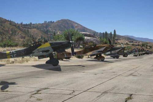 German WW2 airbase at Sandy Shores Airfield [MENYOO]
