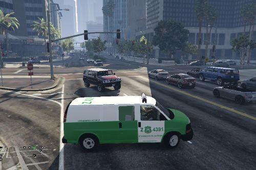 GMC Savana texturas Carabineros de Chile y GOPE