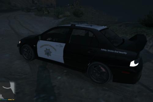 [4K] Highway Patrol Skin For Mitsubishi Evo