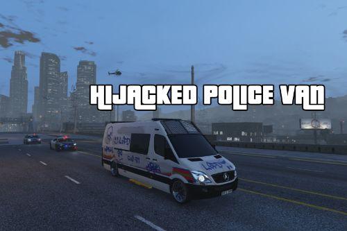 Hijacked Gang Graffiti Metropolitan Police Mercedes Sprinter (Dog Section)