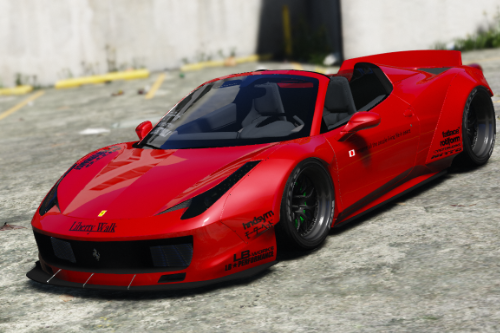 Liberty Walk Ferrari 458 Spider [Add-On | Tuning | Livery]