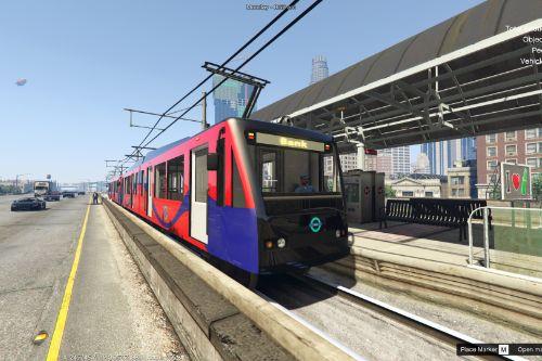 London DLR Train - Docklands Light Railway