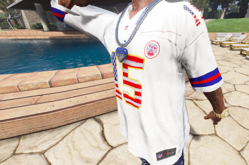 NFL - Chiefs Patrick Mahomes Custom USA Flag Jersey