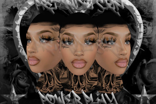 Pre Made MP/SP Female Face With Full neck Tats