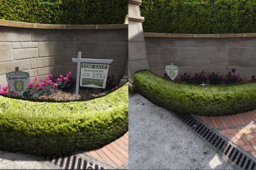 Remove the "for sale" signboard
