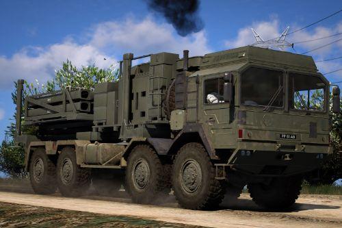 Sky Sabre Missile Launcher Truck British Army [Add-On | Animated]