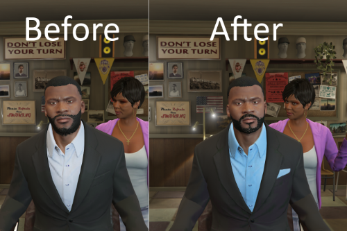 Stubble beard for Franklin (to solve the problem)
