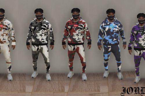 Supreme Camo Collection Hoodies + Pants 