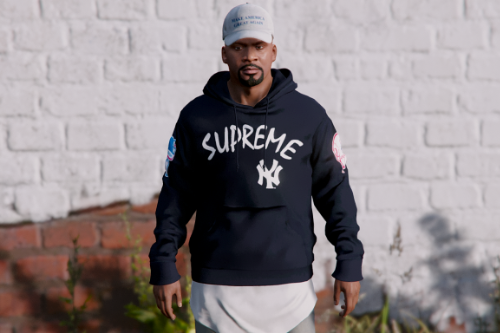 Supreme x NY Yankee's - Pullover hoodie