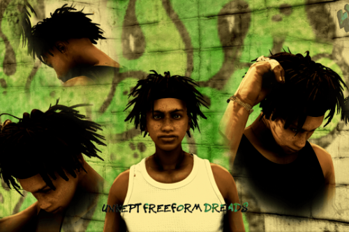 Unkept Freeform Dreads