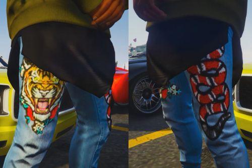 White jeans Gucci
